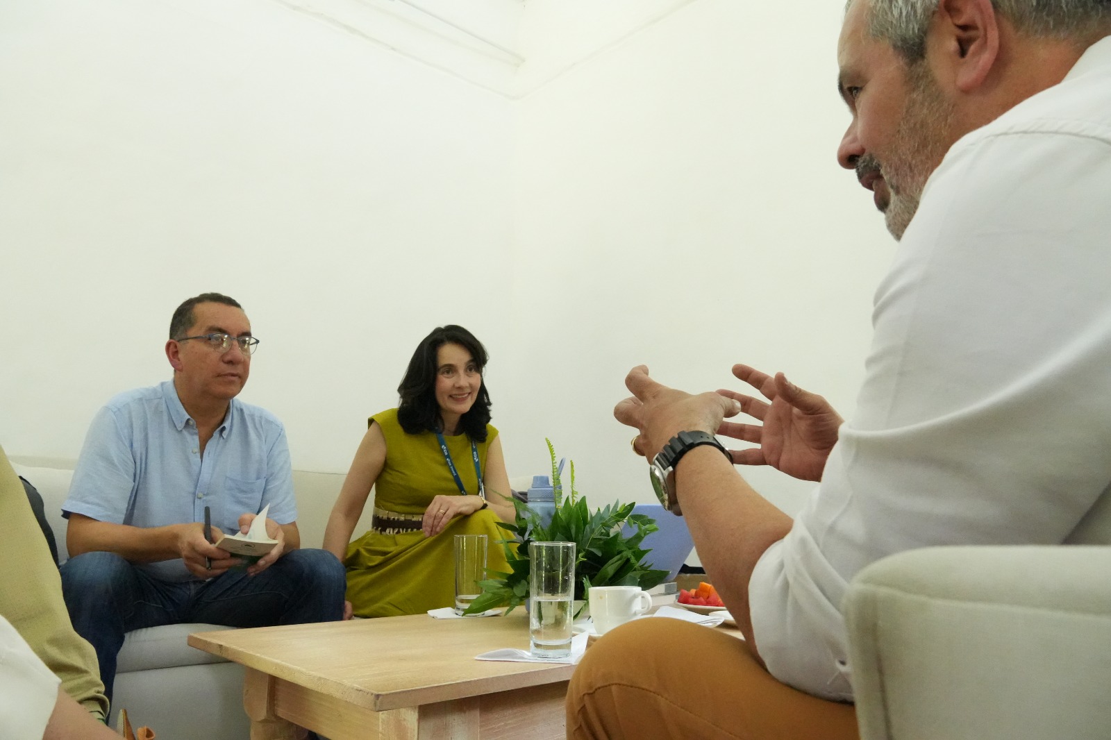 Emilio Rodríguez, director de Gestión Ambiental de la Secretaría de Ambiente; Adriana Soto, secretaria Distrital de Ambiente de Bogotá y; Rodrigo Ravena, secretario de Ambiente de São Paulo.