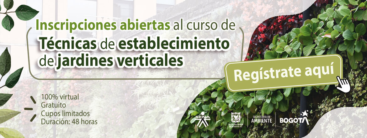 Inscripciones abiertas al curso de Técnicas de establecimiento de jardines verticales